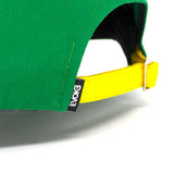 Evoke Boné EVK 20D Baseball 6 Aba Curva Verde Brasil Verde Strapback