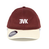 Evoke Boné EVK 22 Baseball 6 Aba Curva Sand Wine Vinho Strapback