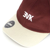 Evoke Boné EVK 22 Baseball 6 Aba Curva Sand Wine Vinho Strapback