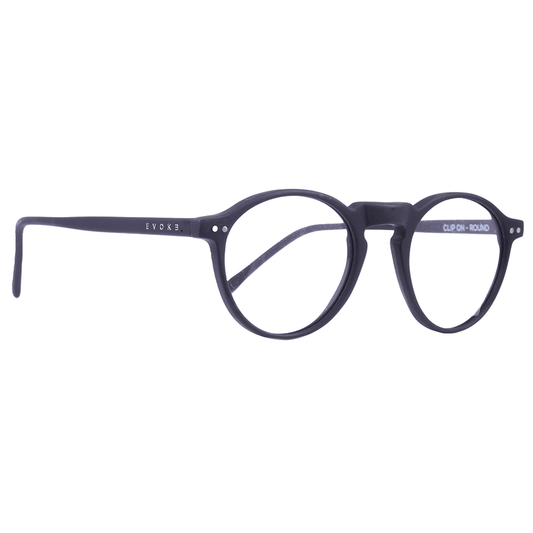 Óculos de Grau Evoke Round Clip On Matte Black/ Verde G-15