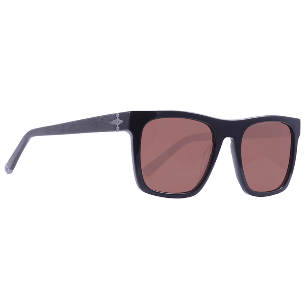 ÓCULOS DE SOL HENRIQUE FOGAÇA CAPO XII HFA02S BLACK SHINE BROWN