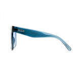 Óculos de sol Evoke Thinker T03 Blue Crystal Silver/ Blue Gradient Lente 6,0 cm