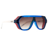 Óculos de Sol Evoke Avalanche Dive BD01 White Blue Red/ Brown Gradient -  13,0 cm