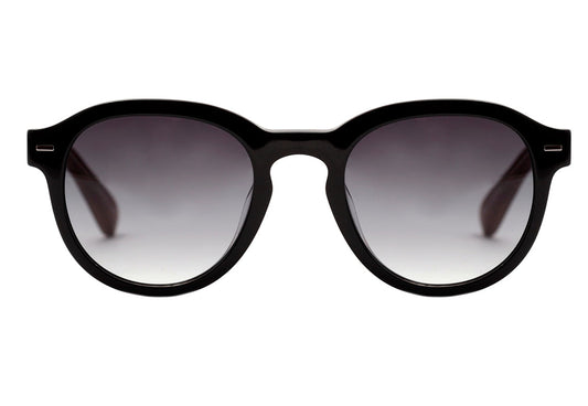 Óculos de Sol Evoke Native 2 A01 Black Shine Temple Wood / Gray Gradient Unico - Lente 5,0 cm