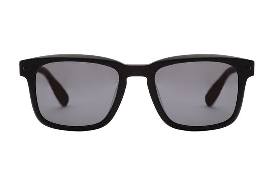 Óculos de Sol Evoke Native 3 A02 Black Matte Temple Wood / Gray Unico - Lente 5,5 cm