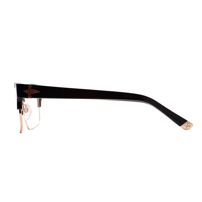 Óculos de Grau Evoke Capo IV A01 Black Shine Gold - Lente 5,6 Cm