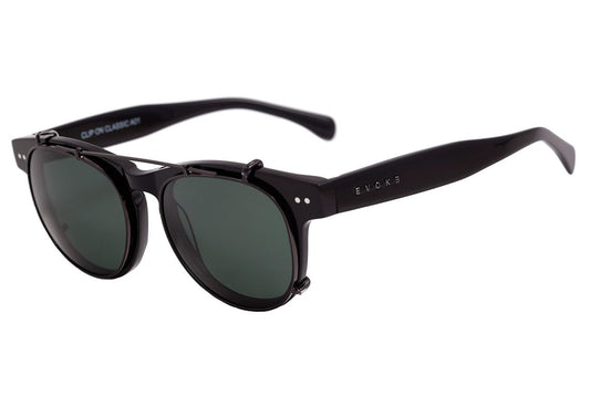 Óculos de Grau Evoke Clip On Classic A01 Black Matte  / Gray - Lente 5,2 cm