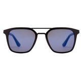 EVOKE FOR YOU DS15 - ÓCULOS DE SOL A01 Black Shine/ Blue Mirror