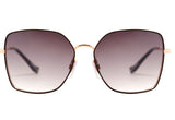 Óculos de Sol Evoke For You DS24 09A Black Gold Shine / Brown Gradient Unico - Lente 5,7 cm