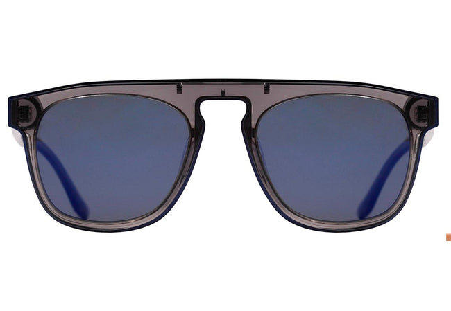 Óculos de Sol Evoke For You DS26 T02P Grey Smoke Translucent/ Blue Flash Mirror Polarized Lente 5,3 Cm