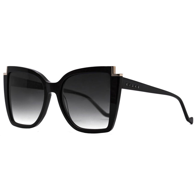 Óculos de Sol Evoke For You Ds32 A01 Black Shine/ Gray Gradient Lente 5,3 Cm
