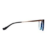 Óculos de Grau Evoke FOR YOU DX20 H02 BLUE TURTLE GOLD TAM 52 MM