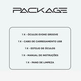 Óculos de Sol Evoke The Beat Groove VII A11S Matte Black/ Gray