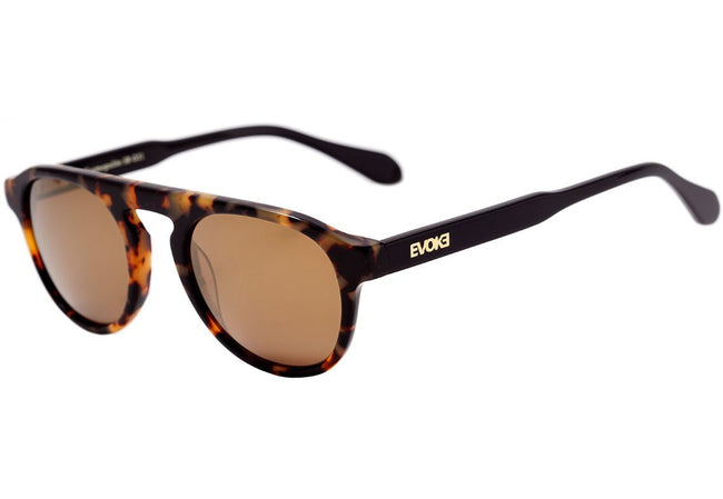 Óculos de Sol Evoke Kosmopolite 5B G21 Turtle Shine/ Gold Flash Mirror