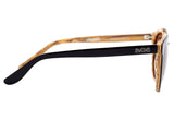 Óculos de Sol Evoke Kosmopolite Ds3 M01 Black Shine & Wood/ Brown