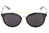Óculos de Sol Evoke Kosmopolite DS3 A01 Black Shine Temple Black Wood Gold/ Brown