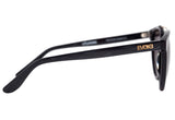 Óculos de Sol Evoke Kosmopolite DS3 A01 Black Shine Temple Black Wood Gold/ Brown
