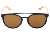 Óculos de Sol Evoke Kosmopolite Ds3 M01 Black Shine & Wood/ Brown