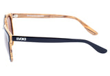 Óculos de Sol Evoke Kosmopolite Ds3 M01 Black Shine & Wood/ Brown