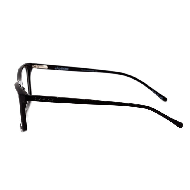 Óculos de Grau Evoke Outline A01 Black Matte Black Shine Lente 5,4 Cm