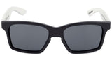 Óculos de Sol Evoke Thunder Black Temple White Matte/ Gray