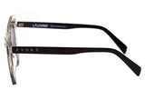 Óculos de Sol Evoke Unique A01S Black Shine Glitter / Silver Flash - Lente 4,6 cm