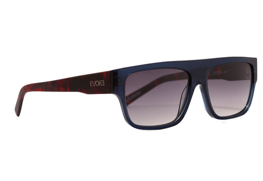 Óculos de Sol Evoke Zegon D01T Crystal Blue Temple Turtle / Gray Gradient