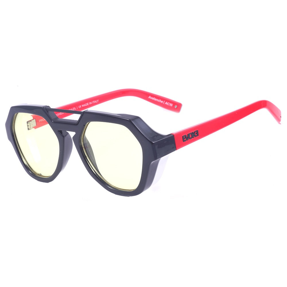 ÓCULOS DE SOL AVALANCHE AC10 BLACK RED WHITE YELLOW TOTAL – Evoke