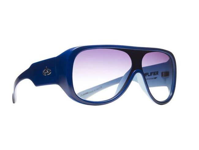 Óculos de Sol Evoke Amplifier Aviator Blue To Blue Silver/ Gray Degradê
